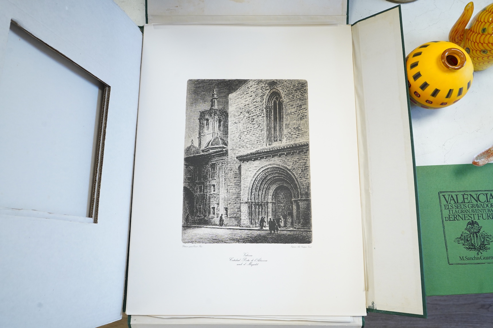 Valencia folio of twelve engravings with book-66cm x 49cm.
